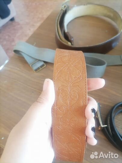 Ремени мужские и женские 5шт