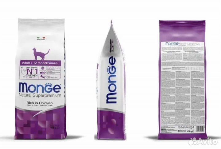 Корм для взрослых кошек monge
