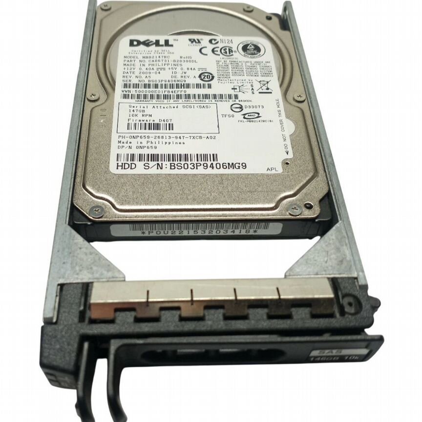 [NP659] Жесткий Диск Dell 146gb Sas 2,5" Hdd Np659