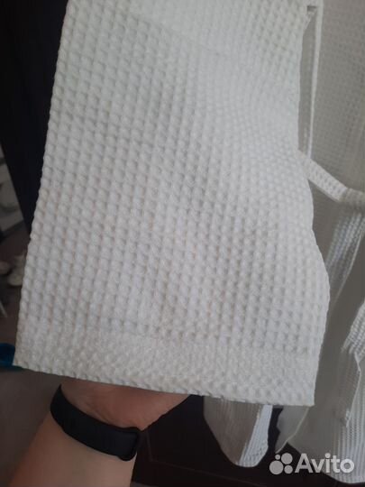 Халат вафельный белый новый