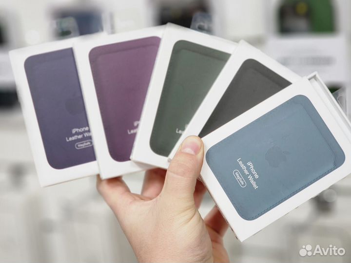 Кардхолдер Leather Wallet Magsafe для iPhone