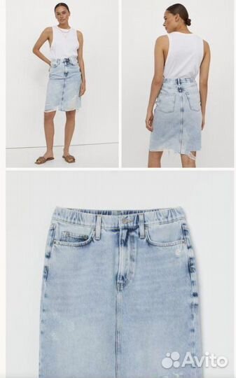 Юбка джинсовая h&m
