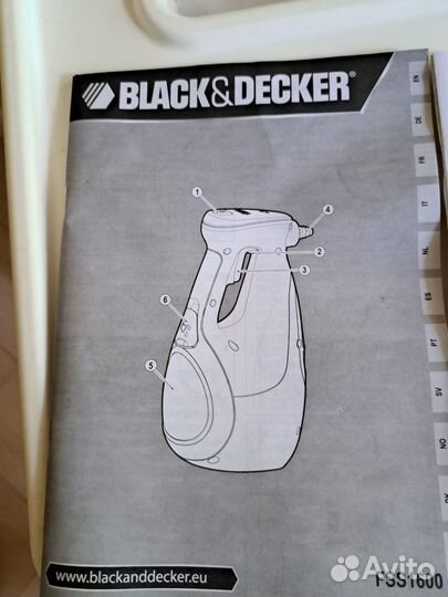 Пароочиститель black decker