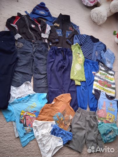 Детские вещи большим пакетом на мальчика 110-116