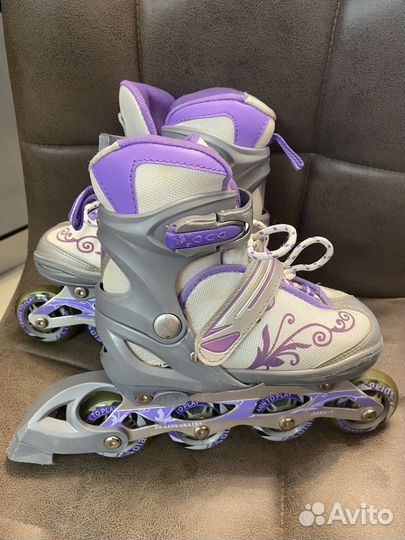 Роликовые коньки детские раздвижные 30-33