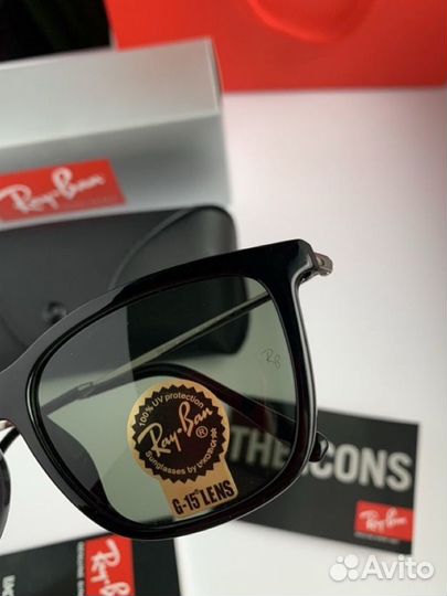 Очки ray ban hightatreet зеленые
