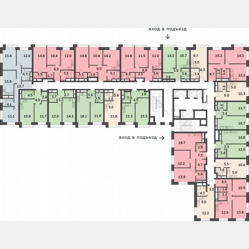 Квартира-студия, 22,8 м², 4/19 эт.