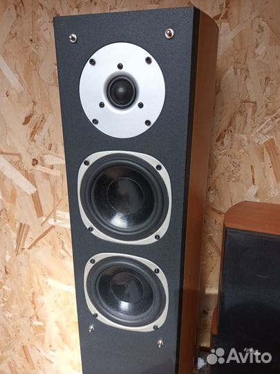 Колонки дерево + AV ресивер 5.1