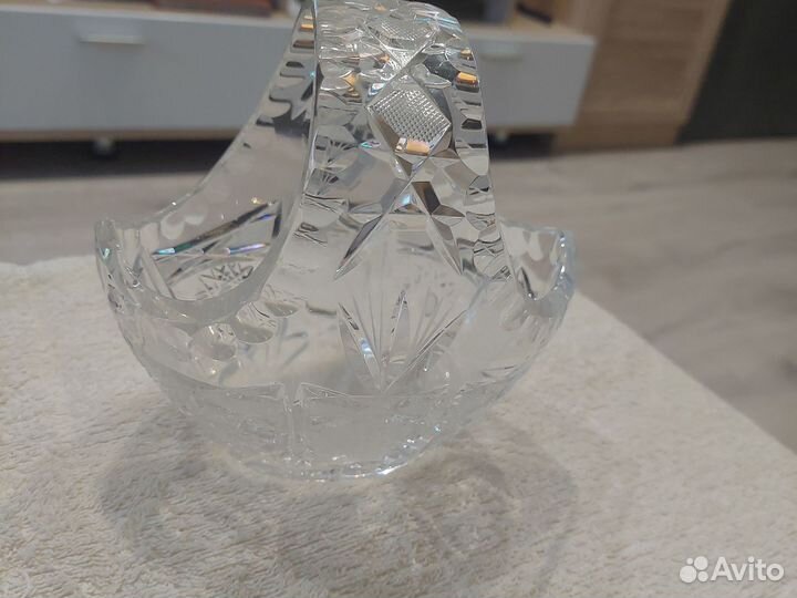 Хрустальная конфетница, чехословакия