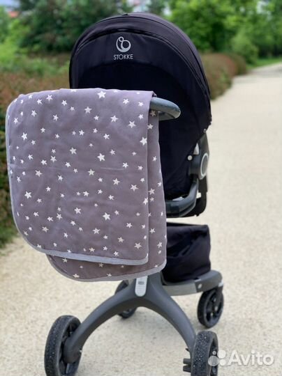 Детское одеяло в кроватку или коляску стиль IKEA