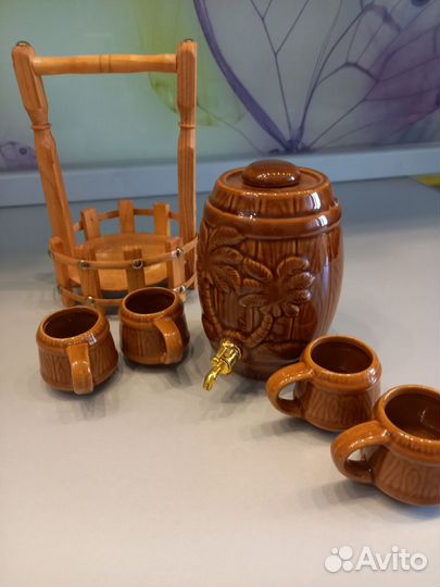 Набор пивной бочонок сувенир