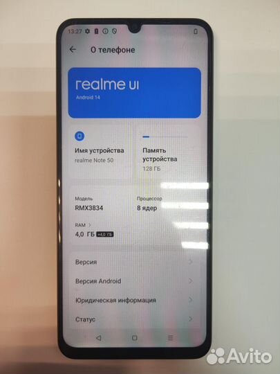 realme Note 50, 4/128 ГБ