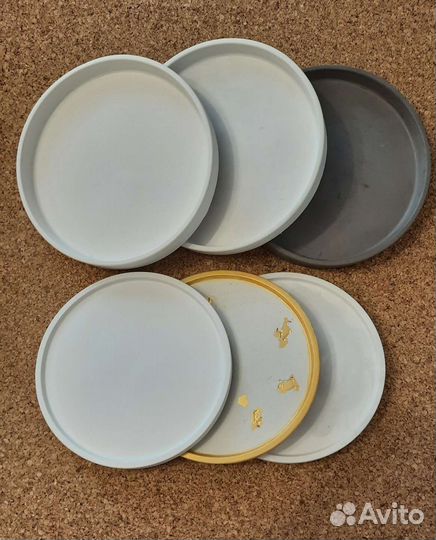 Декор для дома поднос из гипса или бетона