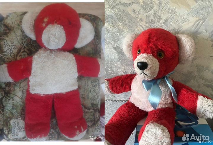 Реставрация мишек игрушек кукол