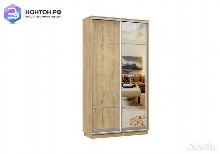 Шкаф-купе двухдверный Проксима мини бунратти