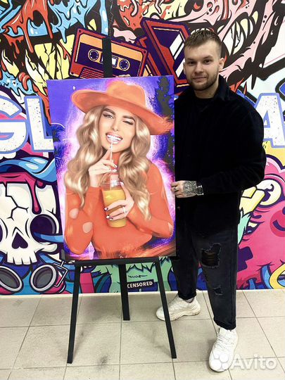 Портрет на холсте по фото