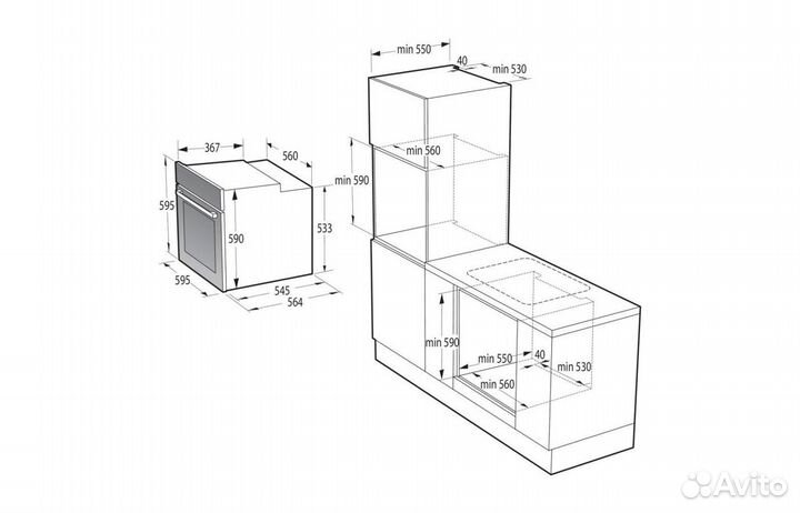 Духовой шкаф gorenje BO6725E02BG. Новый