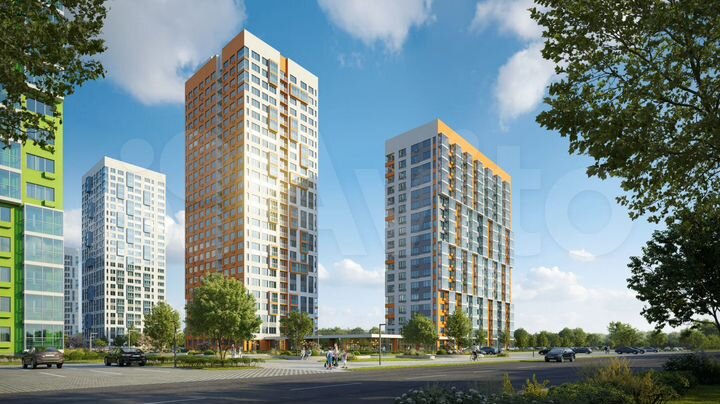 2-к. квартира, 65,4 м², 7/25 эт.