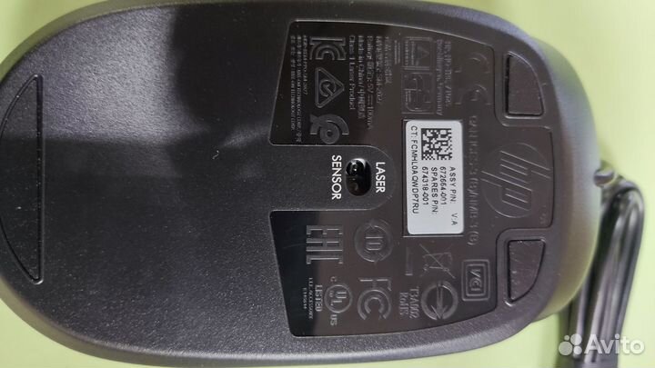 Мышь проводная лазерная HP QY778AA (новая)