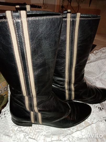 Сапоги демисезонные женские 38 кожа