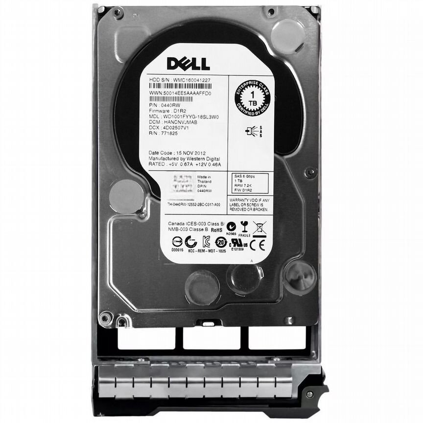 [WD1001FYYG] Жесткий Диск Dell 440rw 1tb Sas 3,5" Hdd Wd1001fyyg