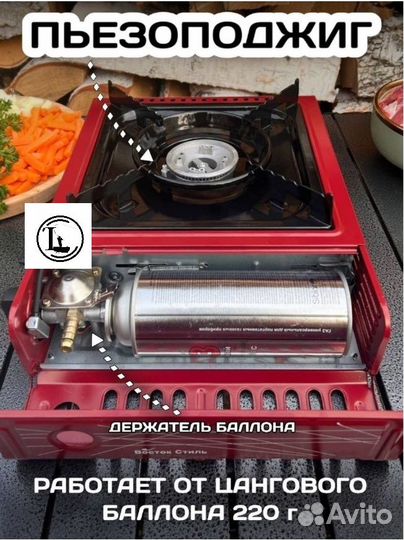 Плитка газовая туристическая