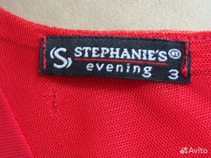 Платье вечернее, красное, 46р