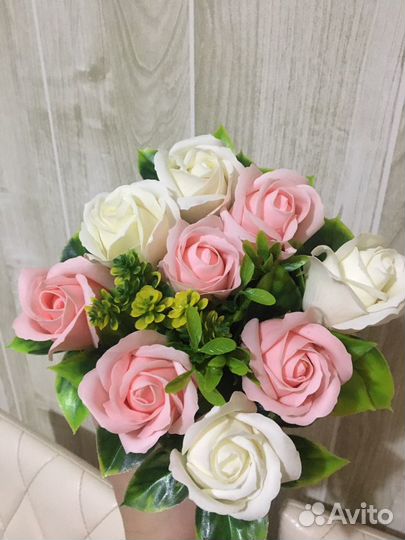 Букет из мыльных цветов