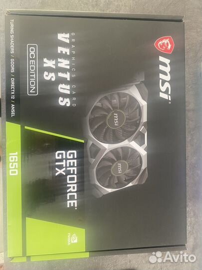 Видеокарта gtx 1650 4gb MSI