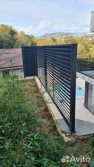 Забор жалюзи