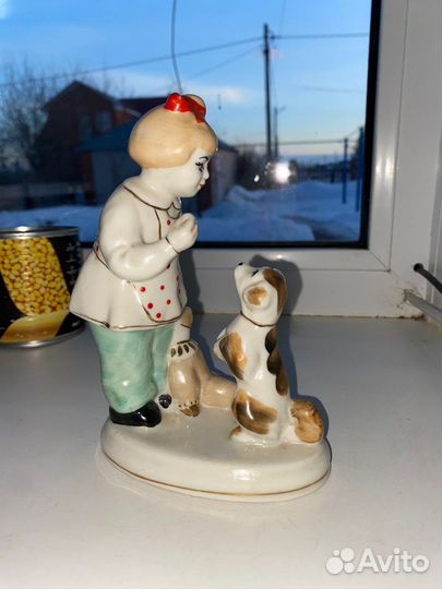 Фарфоровые статуэтки СССР девочка