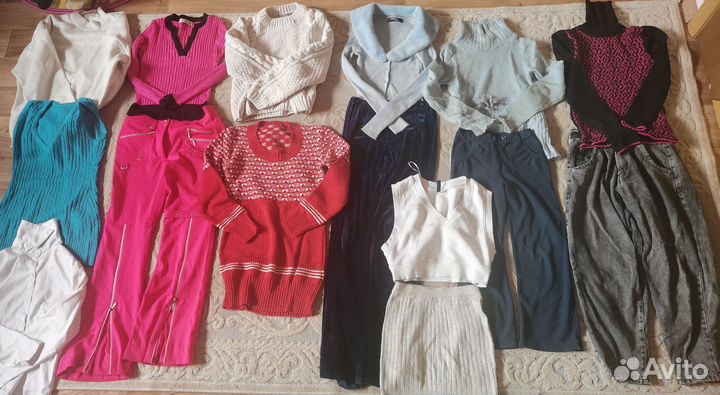 Фирменные вещи пакетом б/у на девочку 140/155