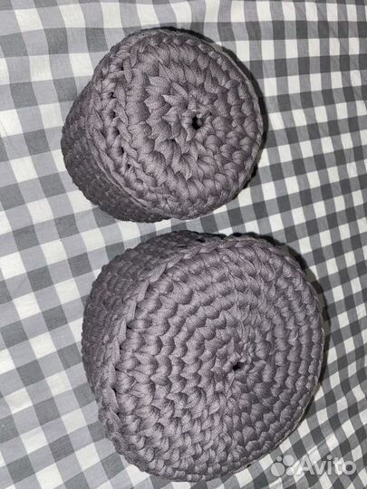 Вязанная корзина