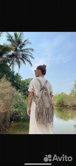 Рюкзак из натуральной замши