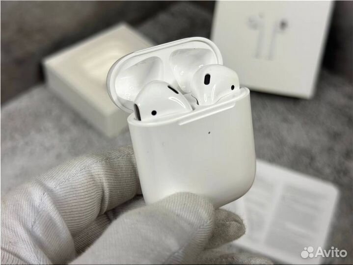 Беспроводные наушники люкс качества airpods 2