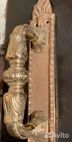 Дверные ручки старинные бронзовые
