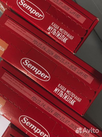 Каша молочная Semper мультизлаковая