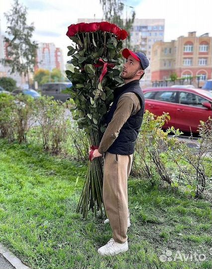 Высокие Розы Гиганты Доставка Круглосуточно