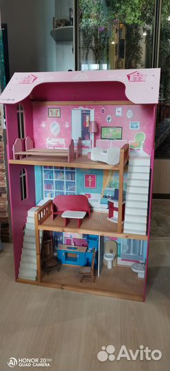 Домик кукольный деревянный