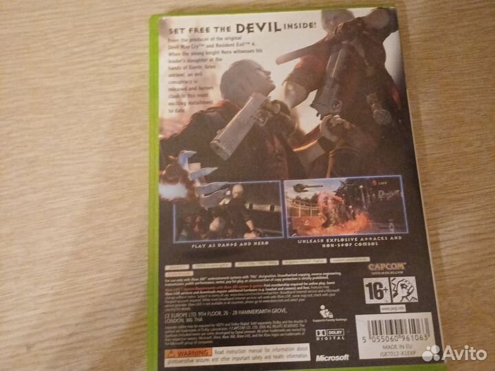 Диск для xbox 360 Devil May Cry