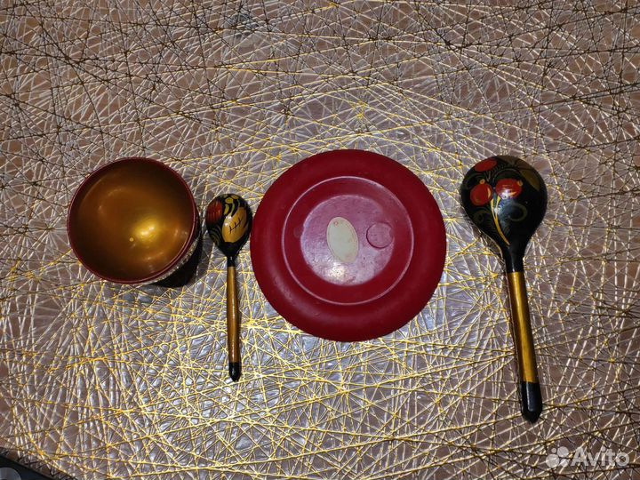 Набор посуды хохлома торг