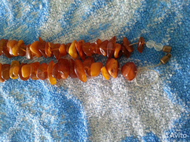 Бусы янтарные