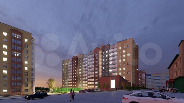 3-к. квартира, 60,7 м², 1/10 эт.