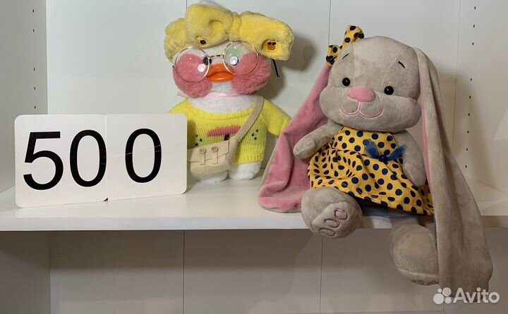 Мягкие игрушки утка Kitty единорог зайка минни