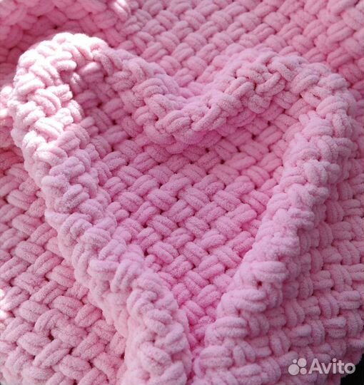 Плед детский вязаный ручная работа