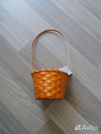 Корзина плетеная бамбук новая