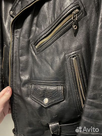 Кожаная косуха мужская