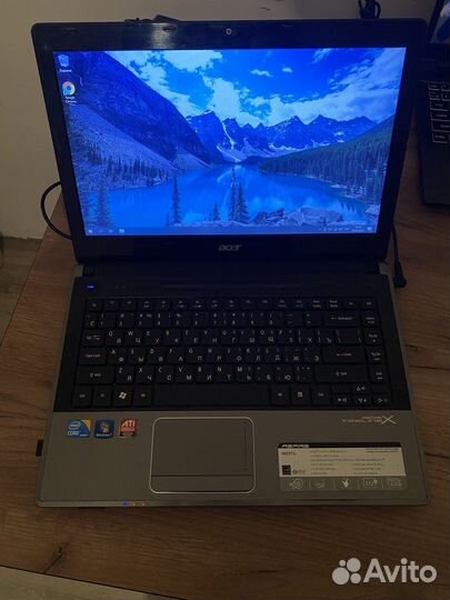 Ноутбук Acer I3 350M 4Гб озу SSD 120Гб