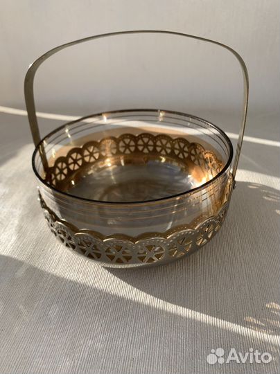 Конфетница-корзинка СССР