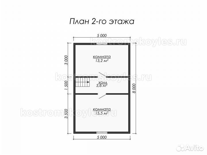 Дом из брусв 8 х 7 м 84 м.кв с мансардой